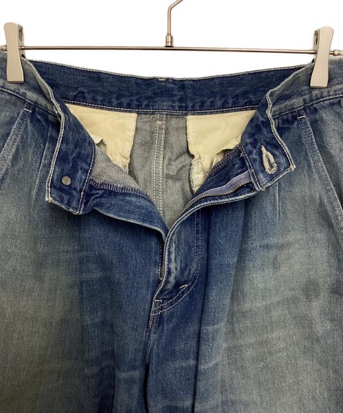 Graphpaper（グラフペーパー）Graphpaper (グラフペーパー) ユーズド加工デニムパンツ インディゴ サイズ:1の古着・服飾アイテム