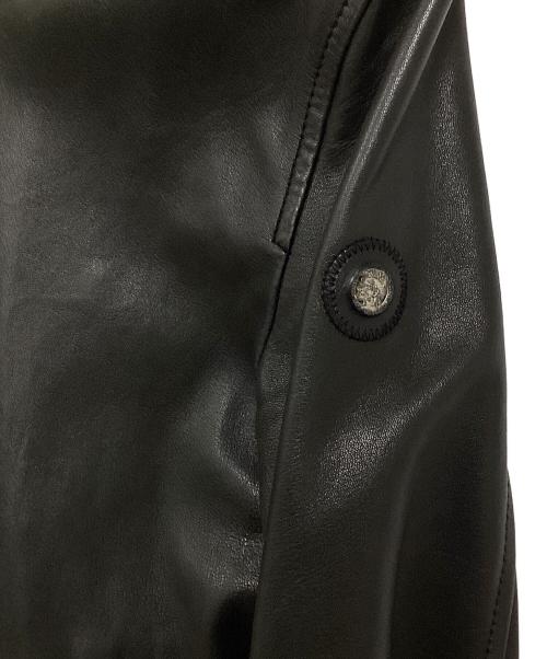 DIESEL（ディーゼル）DIESEL (ディーゼル) シングルライダースレザージャケット ブラック サイズ:Sの古着・服飾アイテム