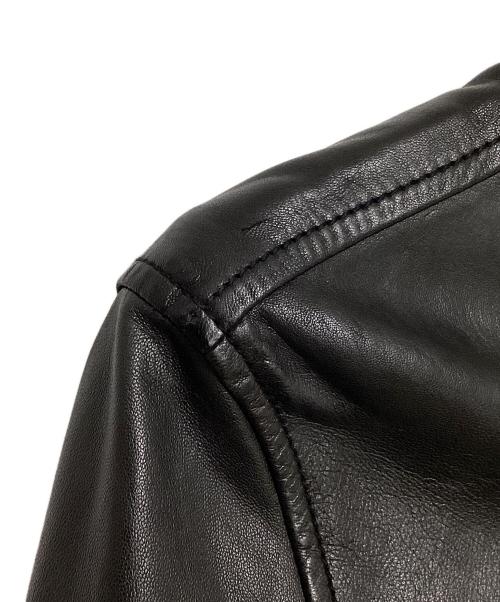 DIESEL（ディーゼル）DIESEL (ディーゼル) シングルライダースレザージャケット ブラック サイズ:Sの古着・服飾アイテム