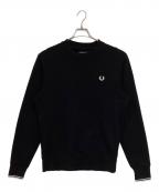 FRED PERRYフレッドペリー）の古着「クルーネックスウェット」｜ブラック