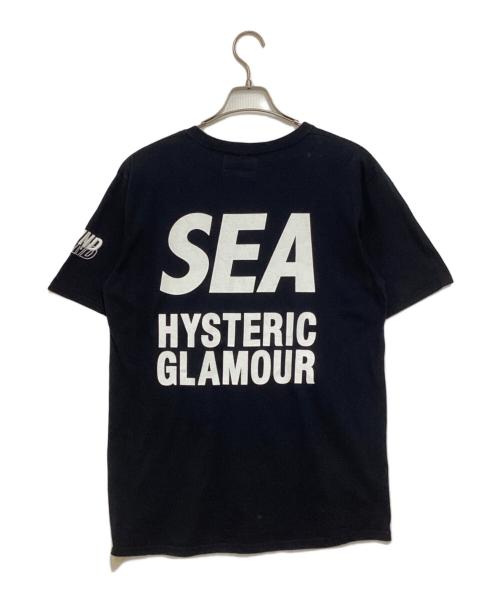 WIND AND SEA（ウィンダンシー）WIND AND SEA (ウィンダンシー) Hysteric Glamour (ヒステリックグラマー) ポケットTシャツ ネイビー サイズ:Mの古着・服飾アイテム