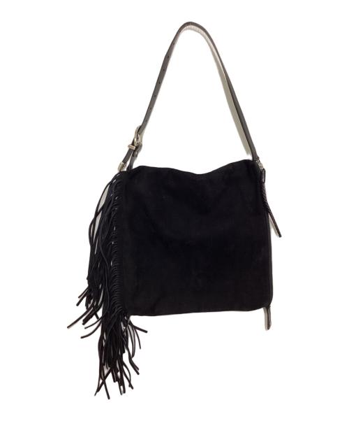 TOGA PULLA（トーガ プルラ）TOGA PULLA (トーガ プルラ) フリンジショルダーバッグ ブラックの古着・服飾アイテム