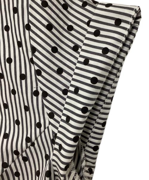 Vivienne Westwood RED LABEL（ヴィヴィアンウエストウッドレッドレーベル）Vivienne Westwood RED LABEL (ヴィヴィアンウエストウッドレッドレーベル) ラウンドカラーシャツ ブラック×ホワイト サイズ:3の古着・服飾アイテム