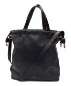 A.P.C.アーペーセー）の古着「ninon巾着ショルダーバッグ」｜ブラック