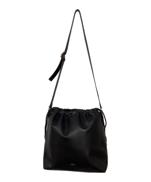 A.P.C.（アーペーセー）A.P.C. (アーペーセー) ninon巾着ショルダーバッグ ブラックの古着・服飾アイテム