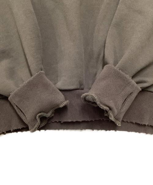 OPENING act（オープニングアクト）OPENING act (オープニングアクト) ダメージ加工スウェット カーキ サイズ:Mの古着・服飾アイテム