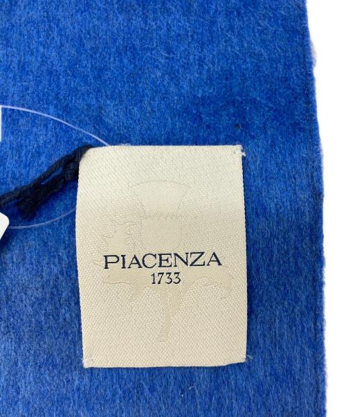 PIACENZA（ピアチェンツァ）PIACENZA (ピアチェンツァ) BICOLOR SCARF ブルー×グレーの古着・服飾アイテム