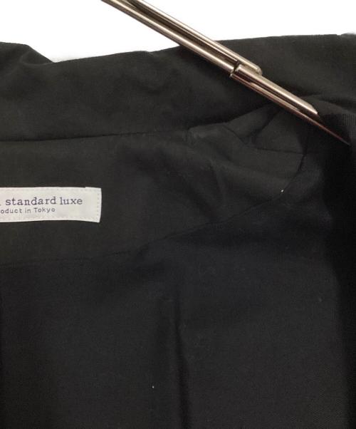 journal standard luxe（ジャーナルスタンダード ラックス）journal standard luxe (ジャーナルスタンダード リュクス) ヴィンテージウェザー ロングリブコート ブラック サイズ:表記無しの古着・服飾アイテム