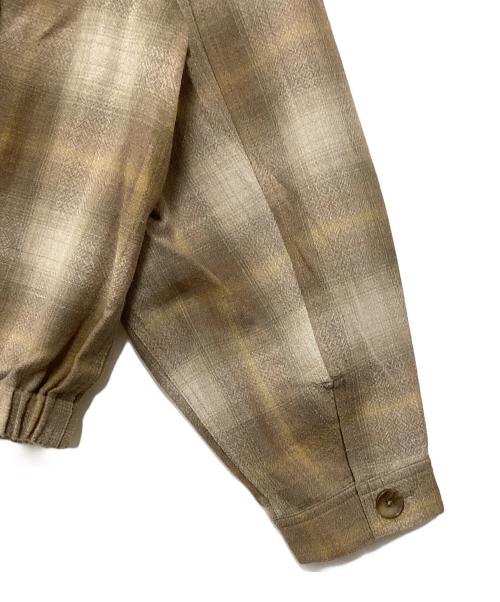 PENDLETON（ペンドルトン）PENDLETON (ペンドルトン) M TO R (ムウトアール) CHECK BLOUSON ベージュ サイズ:XLの古着・服飾アイテム