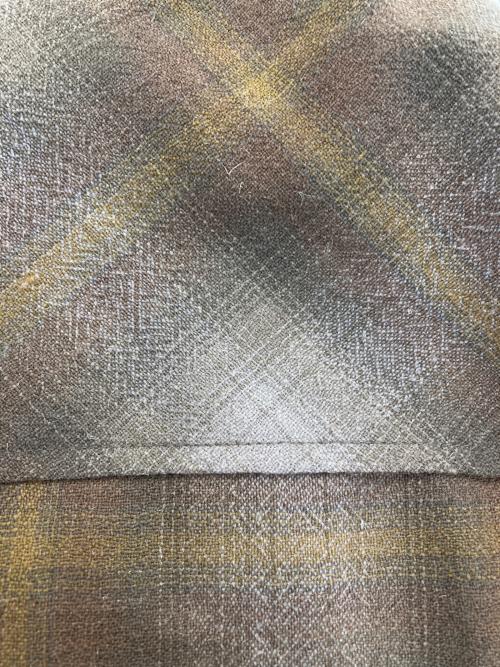 PENDLETON（ペンドルトン）PENDLETON (ペンドルトン) M TO R (ムウトアール) CHECK BLOUSON ベージュ サイズ:XLの古着・服飾アイテム