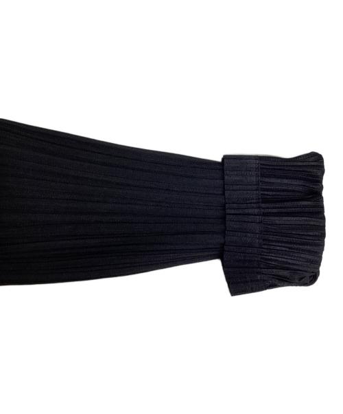 PLEATS PLEASE（プリーツプリーズ）PLEATS PLEASE (プリーツプリーズ) プリーツロングスリーブワンピース ブラック サイズ:5の古着・服飾アイテム