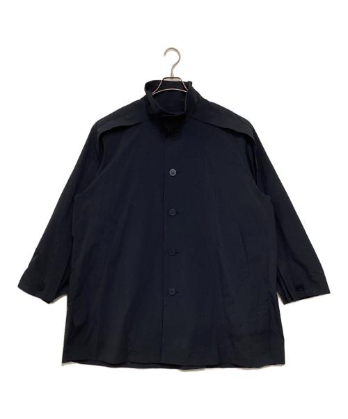 HOMME PLISSE ISSEY MIYAKE（オム プリッセ イッセイ ミヤケ）HOMME PLISSE ISSEY MIYAKE (オムプリッセ イッセイ ミヤケ) WING COAT ネイビー サイズ:2の古着・服飾アイテム