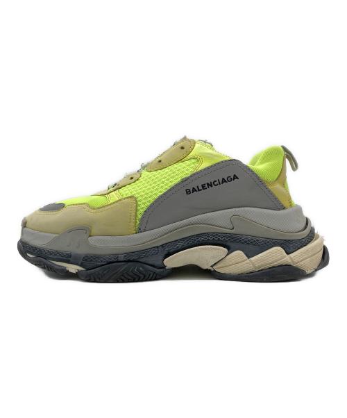 BALENCIAGA（バレンシアガ）BALENCIAGA (バレンシアガ) Triple S グレー×イエロー サイズ:EUR 42の古着・服飾アイテム