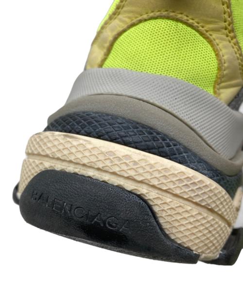 BALENCIAGA（バレンシアガ）BALENCIAGA (バレンシアガ) Triple S グレー×イエロー サイズ:EUR 42の古着・服飾アイテム