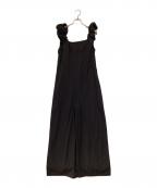 STYLE MIXERスタイルミキサー）の古着「ショルダーシャーリングオールインワン」｜ブラック