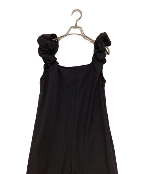 STYLE MIXER（スタイルミキサー）STYLE MIXER (スタイルミキサー) ショルダーシャーリングオールインワン ブラック サイズ:M 未使用品の古着・服飾アイテム