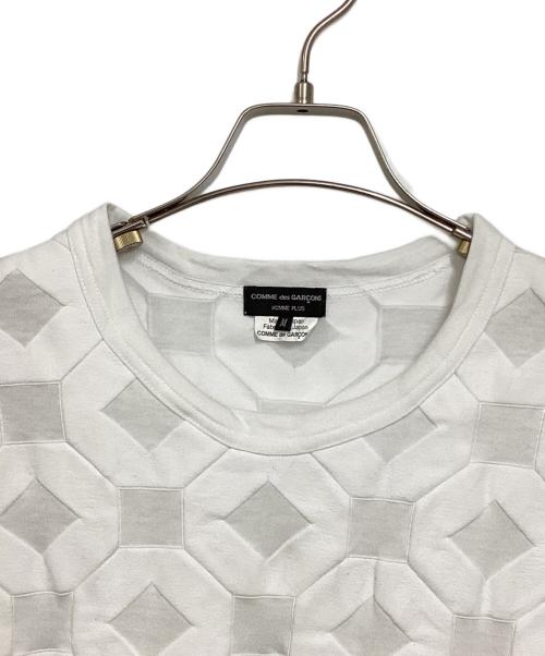 COMME des GARCONS HOMME PLUS（コムデギャルソンオムプリュス）COMME des GARCONS HOMME PLUS (コムデギャルソンオムプリュス) ネオプレーンパッチTシャツ ホワイト サイズ:Mの古着・服飾アイテム