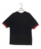COMME des GARCONS HOMMEコムデギャルソン オム）の古着「バックロゴTシャツ」｜ブラック