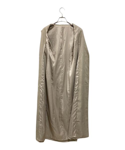 Snidel（スナイデル）Snidel (スナイデル) ボタンナローワンピ ベージュの古着・服飾アイテム