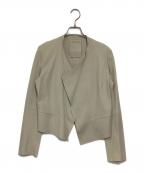 Rawtusロゥタス）の古着「ゴートレザージャケット」｜ベージュ