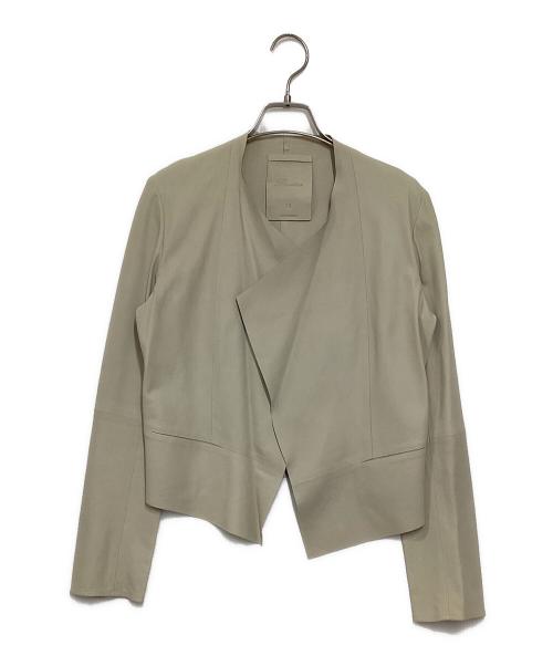 Rawtus（ロゥタス）Rawtus (ロゥタス) ゴートレザージャケット ベージュ サイズ:36の古着・服飾アイテム