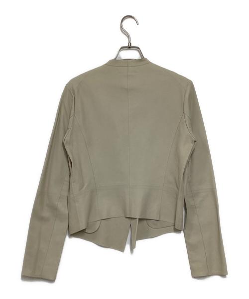 Rawtus（ロゥタス）Rawtus (ロゥタス) ゴートレザージャケット ベージュ サイズ:36の古着・服飾アイテム