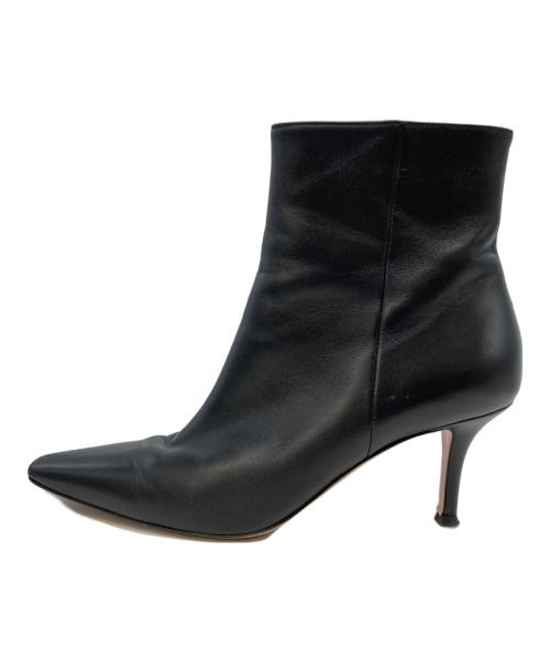 Gianvito Rossi（ジャンヴィト ロッシ）Gianvito Rossi (ジャンヴィト ロッシ) サイドジップブーツ ブラック サイズ:SIZE 36 1/2の古着・服飾アイテム
