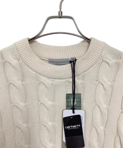 Carhartt WIP（カーハート ワークインプログレス）Carhartt WIP (カーハート ワークインプログレス) cambell sweater アイボリー サイズ:Mの古着・服飾アイテム