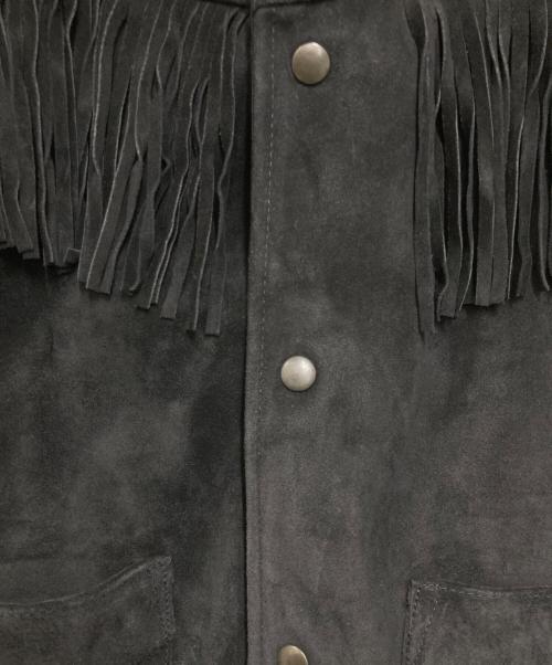 SCHOTT BROS.（ショット）SCHOTT BROS. (ショット) AMERICAN RAG CIE (アメリカンラグシー) 別注フリンジレザージャケット ブラック サイズ:38の古着・服飾アイテム