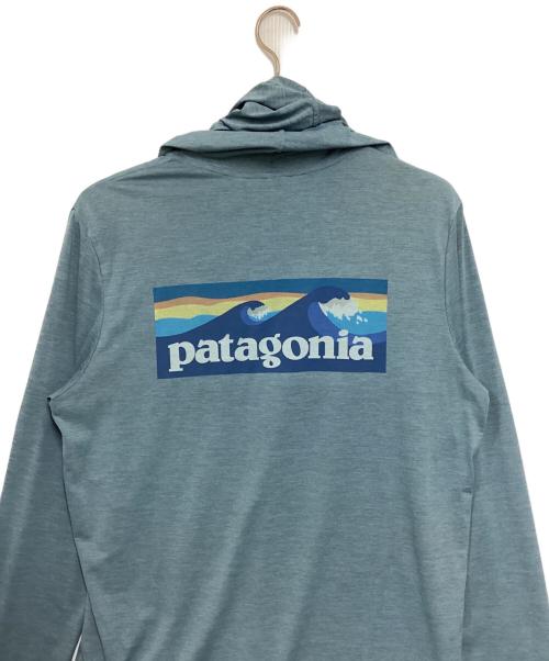Patagonia（パタゴニア）Patagonia (パタゴニア) キャプリーン・クール・デイリー・グラフィック・フーディ ブルー サイズ:Lの古着・服飾アイテム