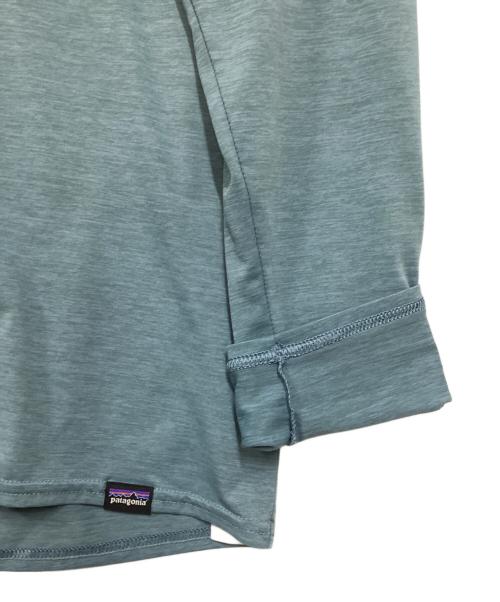 Patagonia（パタゴニア）Patagonia (パタゴニア) キャプリーン・クール・デイリー・グラフィック・フーディ ブルー サイズ:Lの古着・服飾アイテム
