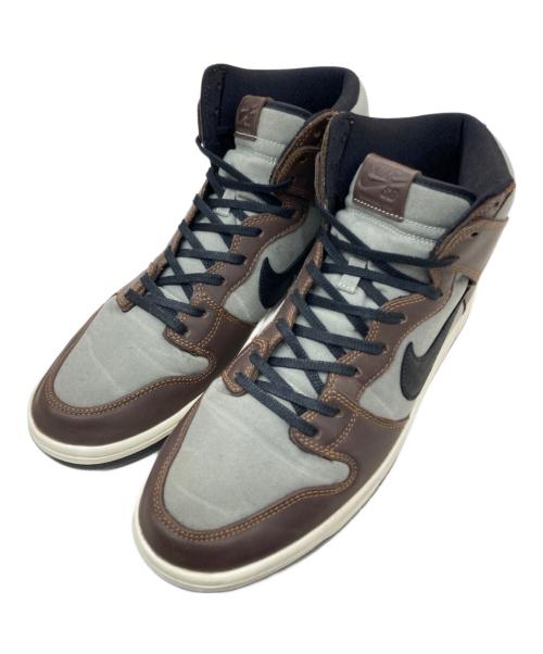 NIKE SB（ナイキエスビー）NIKE SB (ナイキエスビー) Dunk High Pro ブラウン×グリーン サイズ:29.5㎝の古着・服飾アイテム