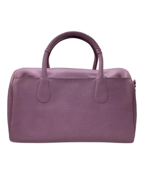 Salvatore Ferragamo（サルヴァトーレ フェラガモ）Salvatore Ferragamo (サルヴァトーレ フェラガモ) ミニボストンバッグ パープルの古着・服飾アイテム