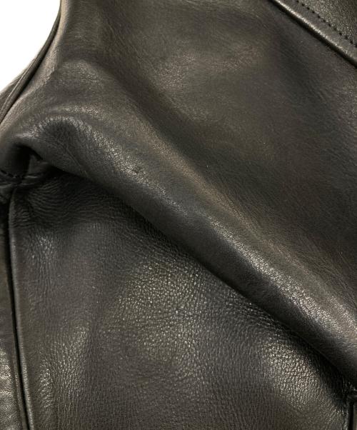 Time is on（タイムイズオン）Time is on (タイムイズオン) LEATHER MID LENGTH DAPPER COAT ブラック サイズ:1の古着・服飾アイテム