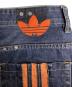 中古・古着 DIESEL (ディーゼル) adidas (アディダス) コラボダメージ加工デニムパンツ インディゴ サイズ:33：6000円