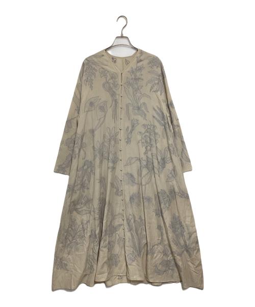 JURGEN LEHL（ヨーガンレール）JURGEN LEHL (ヨーガンレール) オーキッドのドレス ベージュ サイズ:Mの古着・服飾アイテム
