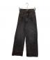Q.anos（キュアノス）の古着「オーバーラップワイドデニム」｜ブラック