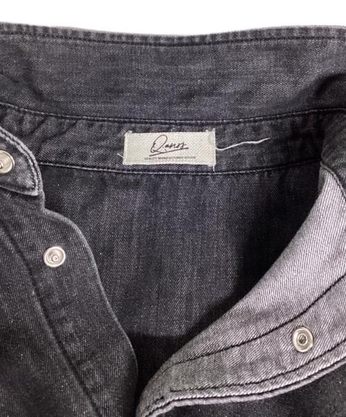 Q.anos（キュアノス）Q.anos (キュアノス) スナップデニムシャツ ブラック サイズ:Freeの古着・服飾アイテム