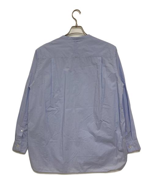 :colon（コロン）:colon (コロン) ノーカラーシャツ ブルー サイズ:1の古着・服飾アイテム