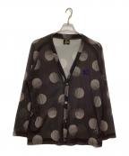 Needlesニードルズ）の古着「V Neck Cardigan - Poly Mesh / Printed」｜グレー