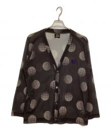 Needles（ニードルズ）の古着「V Neck Cardigan - Poly Mesh / Printed」｜グレー