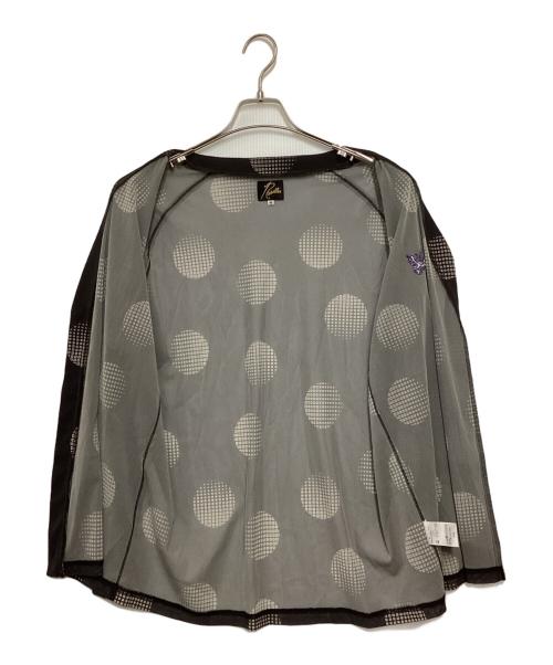 Needles（ニードルズ）Needles (ニードルズ) V Neck Cardigan - Poly Mesh / Printed グレー サイズ:Mの古着・服飾アイテム