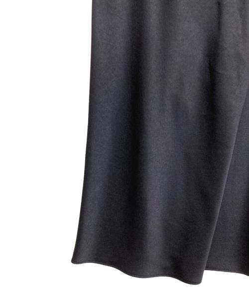 BACCA（バッカ）BACCA (バッカ) ジョーゼットサテン ロングキャミソールワンピース ネイビー サイズ:34の古着・服飾アイテム