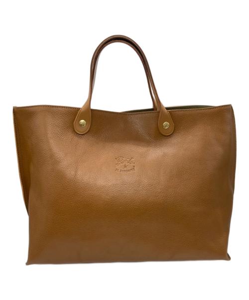 IL BISONTE（イル ビゾンテ）IL BISONTE (イル ビゾンテ) レザートートバッグ ブラウンの古着・服飾アイテム