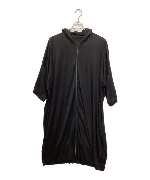 yohji yamamoto+noir（ヨウジヤマモトプリュスノアール）yohji yamamoto+Noir (ヨウジヤマモトプリュスノアール) パーカーワンピース ブラック サイズ:2の古着・服飾アイテム
