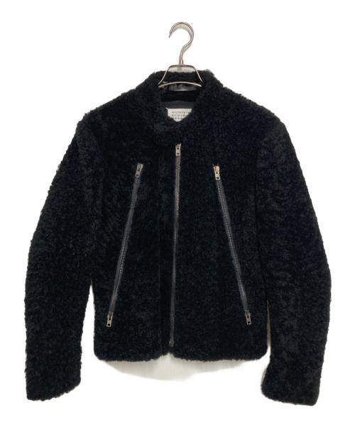 Maison Margiela 14（メゾンマルジェラ 14）Maison Margiela 14 (メゾンマルジェラ 14) ハの字ボアライダースジャケット ブラック サイズ:44の古着・服飾アイテム