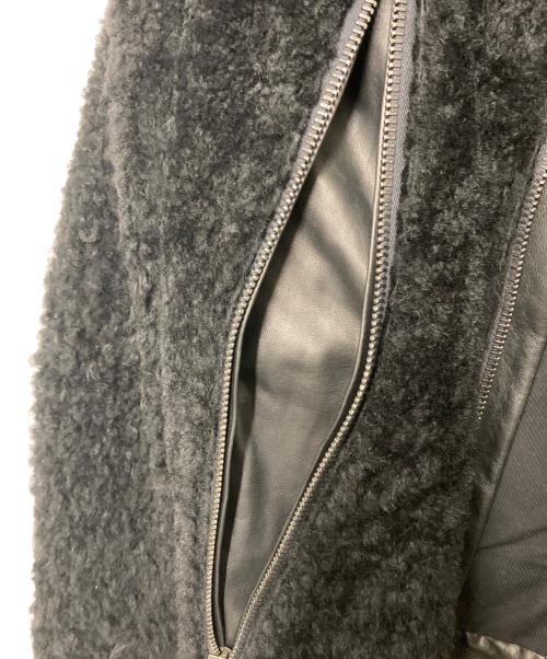 Maison Margiela 14（メゾンマルジェラ 14）Maison Margiela 14 (メゾンマルジェラ 14) ハの字ボアライダースジャケット ブラック サイズ:44の古着・服飾アイテム