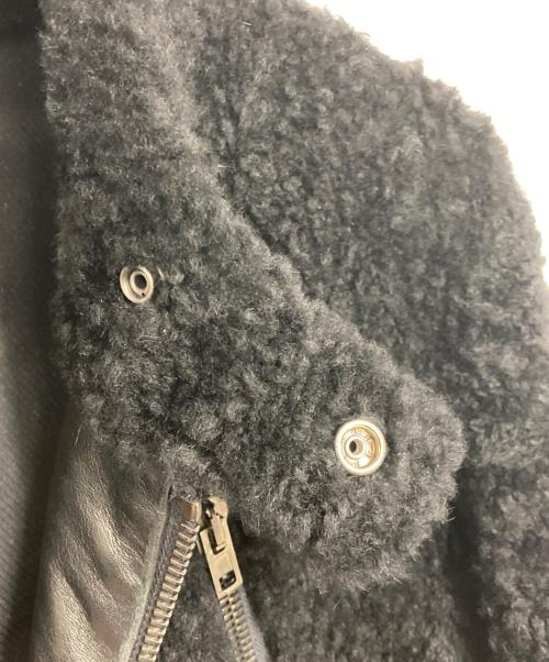 Maison Margiela 14（メゾンマルジェラ 14）Maison Margiela 14 (メゾンマルジェラ 14) ハの字ボアライダースジャケット ブラック サイズ:44の古着・服飾アイテム
