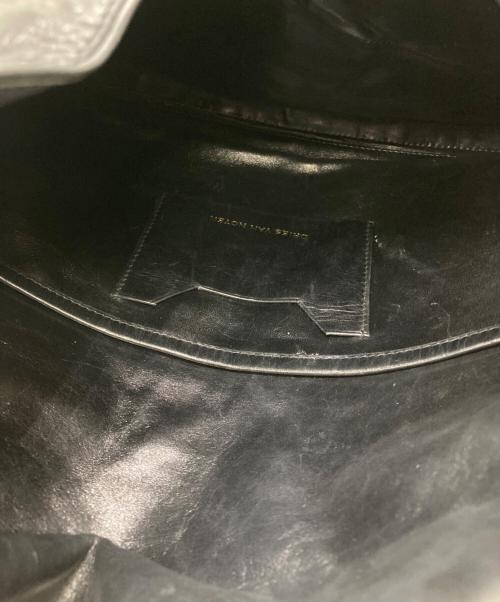 DRIES VAN NOTEN（ドリスヴァンノッテン）DRIES VAN NOTEN (ドリスヴァンノッテン) レザークラッチバッグ ブラックの古着・服飾アイテム
