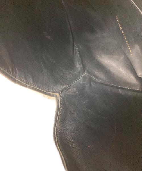 DRIES VAN NOTEN（ドリスヴァンノッテン）DRIES VAN NOTEN (ドリスヴァンノッテン) レザークラッチバッグ ブラックの古着・服飾アイテム